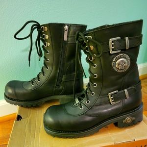 Harley Davidson Boots, Black, Size 9